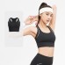 Alphabet Line Feel Fixed Integrated High Support Shock Absorbing Yoga Sports Bra
