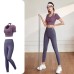 Yoga Neckline Tight Women's Fitness Yoga Short Sleeve Set Sports Top Gym Wear