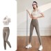 Yoga Neckline Tight Women's Fitness Yoga Short Sleeve Set Sports Top Gym Wear