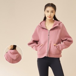 Autumn Winter New Arrival Thick Hoodie Women Outdoor Relaxed Fleece Lined Jacket