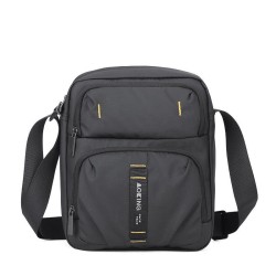 Crossbody Bag Business Leather Coated Polyester Multi-Function Chest Bag Single Shoulder Crossbody Fashion Small Bag