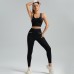 High Elasticity Slim Yoga Set Breathable Intense Workout Gear
