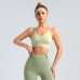 Cross Back Sports Bra Dual Strap Racerback Support Shaping Yoga Underwear