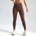 Seamless High Waist Lift Bottom Slimming Side Pocket Anti-Rise High Elastic Bare Feel Yoga Pants