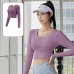 Peach Yoga Back Support Set Non-Bra Yoga Pants High Waist Lift Buttocks Bare Feel Fitness Outfit
