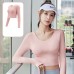 Peach Yoga Back Support Set Non-Bra Yoga Pants High Waist Lift Buttocks Bare Feel Fitness Outfit