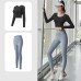 Peach Yoga Back Support Set Non-Bra Yoga Pants High Waist Lift Buttocks Bare Feel Fitness Outfit