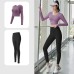Peach Yoga Back Support Set Non-Bra Yoga Pants High Waist Lift Buttocks Bare Feel Fitness Outfit