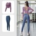 Peach Yoga Back Support Set Non-Bra Yoga Pants High Waist Lift Buttocks Bare Feel Fitness Outfit