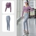 Peach Yoga Back Support Set Non-Bra Yoga Pants High Waist Lift Buttocks Bare Feel Fitness Outfit