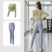 Peach Yoga Back Support Set Non-Bra Yoga Pants High Waist Lift Buttocks Bare Feel Fitness Outfit