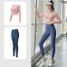 Peach Yoga Back Support Set Non-Bra Yoga Pants High Waist Lift Buttocks Bare Feel Fitness Outfit