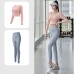Peach Yoga Back Support Set Non-Bra Yoga Pants High Waist Lift Buttocks Bare Feel Fitness Outfit