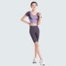 Summer Women Yoga Set Peach Patchwork Naked Feel Fitness Tight Outfit