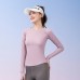 High Elastic Bare Feel Mesh Yoga Long Sleeve Women Slimming Seamless Yoga Top T-shirts