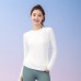 High Elastic Bare Feel Mesh Yoga Long Sleeve Women Slimming Seamless Yoga Top T-shirts