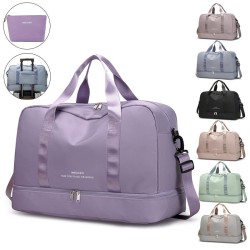 Leisure Minimalist Travel Luggage Bag for Women Lightweight Handheld Duffel Bag Short Trip Large Capacity Sports Fitness Bag