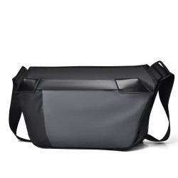 Men Trendy Brand Chest Bag Lightweight Casual Portable Function Crossbody Bag Colorblock Sling