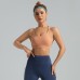 High Elastic Neckline Seamless Padded Sports Bra Yoga Backless Tank