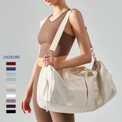 New Style Large Capacity Short Trip Travel Bag Dry Wet Separation Sports Fitness Bag Waterproof Yoga Shoulder Tote Bag