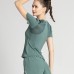 Sport T-Shirt Women Mesh Breathable Running Fitness Short Sleeve Yoga Top