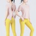 Yoga T-Shirt Women Summer Thin Back Slit Strap Breathable Running Fitness Short Sleeve Yoga Top