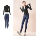 Autumn Yoga Set Breathable Athletic Tight Letter Print Running Outfit
