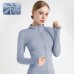 High Elastic Sports Jacket Collar Slimming Yoga Top Fitness Plush Outerwear