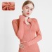 High Elastic Sports Jacket Collar Slimming Yoga Top Fitness Plush Outerwear