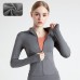 High Elastic Sports Jacket Collar Slimming Yoga Top Fitness Plush Outerwear