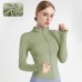 High Elastic Sports Jacket Collar Slimming Yoga Top Fitness Plush Outerwear
