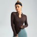 High Elastic Sports Jacket Collar Slimming Yoga Top Fitness Outerwear