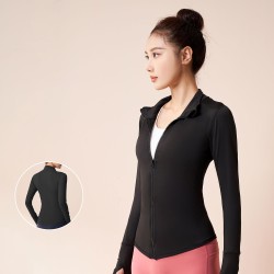 High Elastic Sports Jacket Women's Fitness Cycling Yoga Running Top