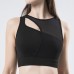 Stylish Yoga Sports Bra with Mesh Shoulder Straps and Back Support Fitness Chest Protector Bar Vest Shock Absorbing Underwire
