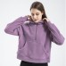 Women's Fleece Long Sleeve Hoodie Half Zip Yoga Running Thickened Fitness Top Jacket