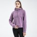 Women's Fleece Long Sleeve Hoodie Half Zip Yoga Running Thickened Fitness Top Jacket
