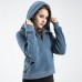 Women's Fleece Long Sleeve Hoodie Half Zip Yoga Running Thickened Fitness Top Jacket