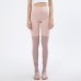 Autumn Winter New Arrival Yoga Exercise Slim Long Leggings Women's Tights Ribbed Cotton Over The Knee Socks Footless Pantyhose