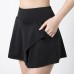 New Spring Athletic Skort Women Anti-Exposure Tennis Running Fitness Short Yoga Skirt