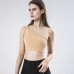 Yoga Sports Bra Single Shoulder Strap Lift Slope Back Running Fitness Tank Top Shock Absorption Support Cup