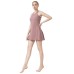 Sporty Maxi Dress Women Tennis Badminton Anti-Exposure Liner Halterback Nude Sensation