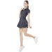 Spring Summer New Arrival Sport Dress Women Tennis Skirt Badminton Mid Length Anti-Exposure Liner Pants Shirt Collar Half Skirt