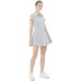Spring Summer New Arrival Sport Dress Women Tennis Skirt Badminton Mid Length Anti-Exposure Liner Pants Shirt Collar Half Skirt