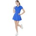 Spring Summer New Arrival Sport Dress Women Tennis Skirt Badminton Mid Length Anti-Exposure Liner Pants Shirt Collar Half Skirt