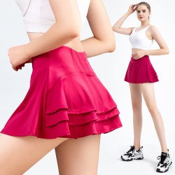 Short Yoga Skirt Women Running Fitness Tennis Pleated Golf Skirt