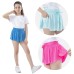 Child's Trendy Butterfly Shorts Running Tennis Skort Pockets Sport Skirt