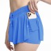 Dual Function Tennis Skirt Yoga Exercise Short Skirt Pants Running Fitness Pockets Skirt Female