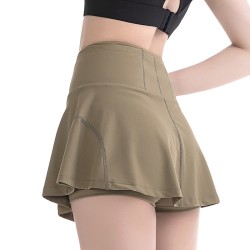 High Waist Yoga Running Fitness Tennis Quick Dry Shorts Skirt