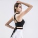 Yoga Tank Top Women Running Cross Back Sports Bra with Padding
