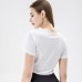 Stylish Yoga Top Ultra Short Summer Sexy Lightweight Cool Athletic Short Shirt Women Quick Dry Short Sleeve Running Fitness Clothing